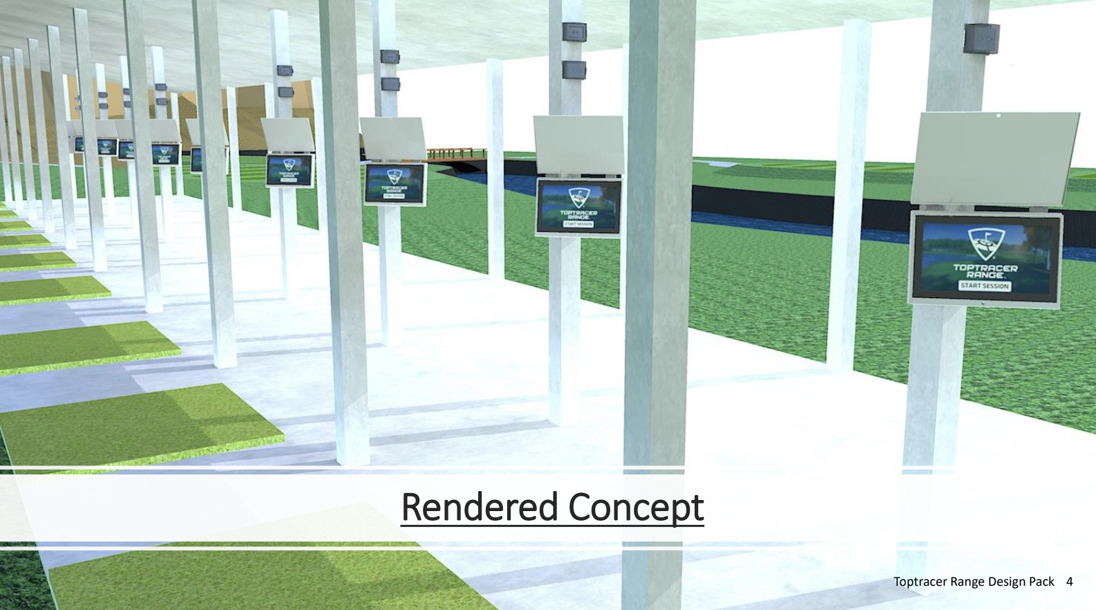 Covered Hitting Bay Rendering