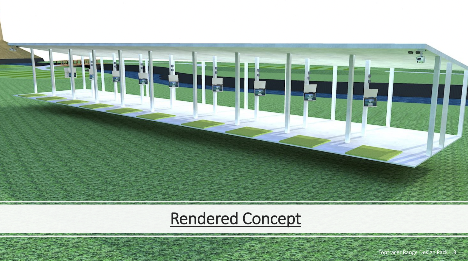 Covered Hitting Bay Rendering